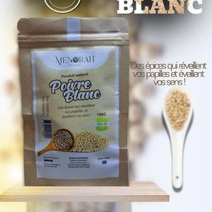 Le poivre blanc Menorah 100g