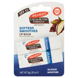 Baume à lèvres ultra hydratant au beurre de cacao Palmers, lot de deux