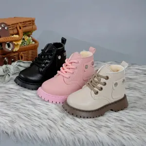 Bottes épaisses pour bébé fille