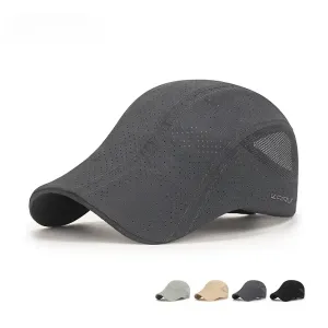 Béret décontracté et respirant, chapeau de soleil ajustable pour homme