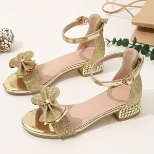 Chaussures à talons hauts tendance et mignonnes avec nœud papillon