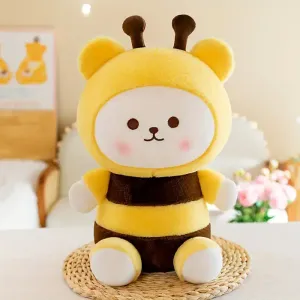 Adorable peluche en forme d'ours en forme d'abeille