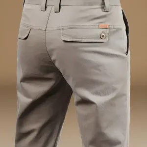 pantalon-ajuste-uni-pour-homme-en-coton-pour-la-vie-quotidienne
