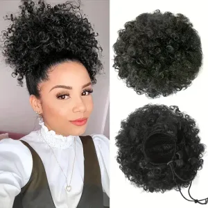 Queue de cheval afro bouffante avec cordon de serrage 20,32 cm