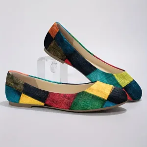 ballerines-a-carreaux-colores-pour-femme