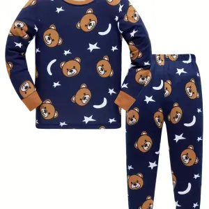 Ensemble de pyjama en coton confortable pour jeunes