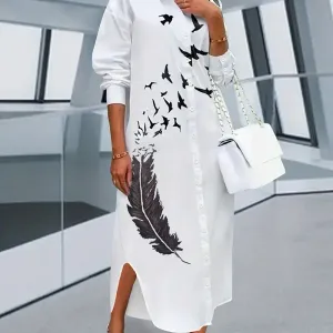 robe-longue-a-imprime-plume-elegante-robe-maxi-a-boutons-devant-et-man