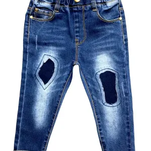 Jean patchwork tendance pour bébé
