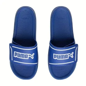 sandales-a-enfiler-unisexes-puma-bleues