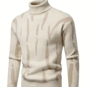 pull-jacquard-fantaisie-a-col-roule-pour-homme