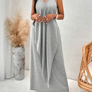 robe-croisee-a-col-licou-de-couleur-unie-robe-longue-asymetrique-de-st