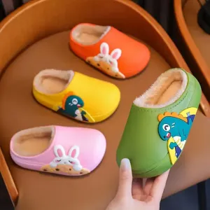 Chaussures décontractées en fourrure pour garçons et filles