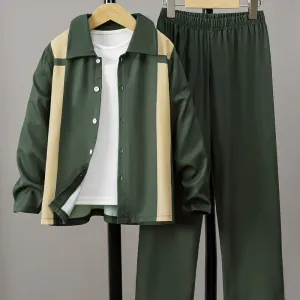ensemble-chemise-a-manches-longues-et-pantalon-confortable-a-imprime-a