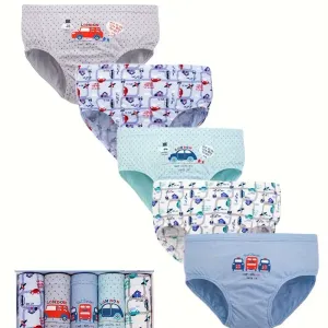 Lot de 5 slips triangulaires pour garçon