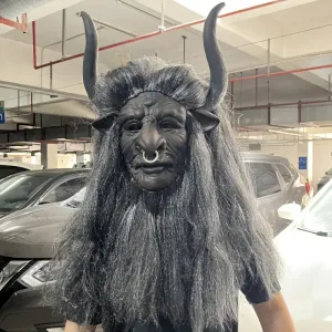 Masque unique de Roi Démon Taureau en latex naturel