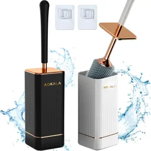 1 brosse de toilette et support, ensemble de brosse de toilette