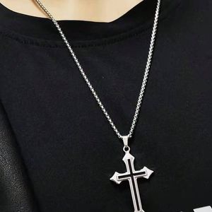 Collier Pendentif en acier inoxydable, chaîne à capuche unisexe, accessoire quotidien polyvalent