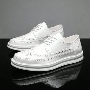 Chaussures Derby de luxe en Cuir PU pour hommes