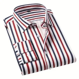 chemise-a-manches-longues-a-rayures-classiques-pour-hommes