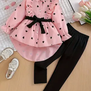 Ensemble pantalon décontracté tendance pour fille