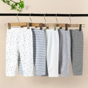 5 pièces Pantalons doux et élastiques pour bébé garçon