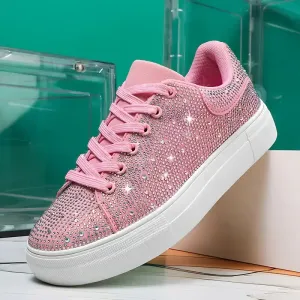 baskets-basses-roses-pailletees-pour-femme-avec-details-strass