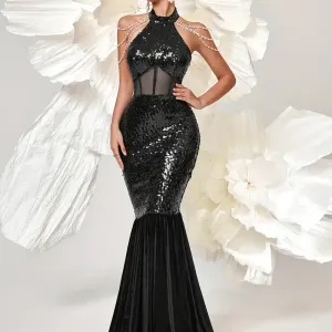 robe-sirene-elegante-a-paillettes-et-col-licou-sans-manches-coupe-moul
