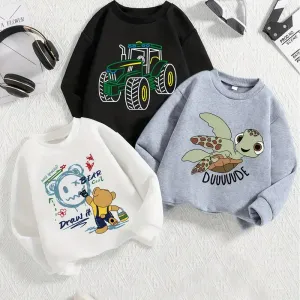 Lot de 3 sweat-shirts en polyester pour garçon