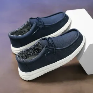 Mocassins décontractés et confortables de couleur unie pour garçons