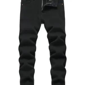 jean-decontracte-en-denim-noir-pour-garcon-melange-de-coton-couleur-un