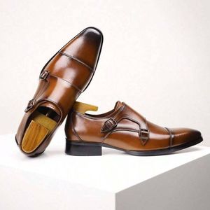 Chaussures en cuir véritable décontractées à trois articulations