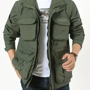 jacket-ample-unie-pour-homme-avec-plusieurs-poches
