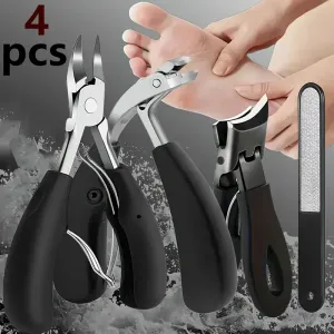 Lot de 4 coupe-ongles incarnés pour ongles épais