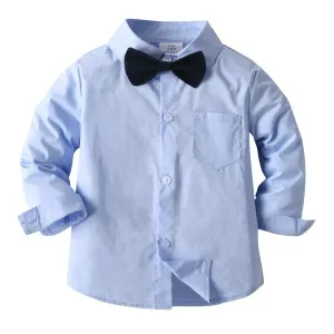 chemise-blanche-a-manches-longues-pour-garcon-avec-noeud-papillon