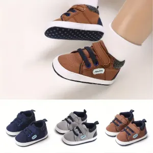Baskets pour bébé garçon à semelle souple et antidérapantes