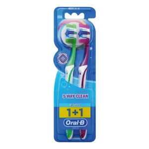 Brosse à dents Oral-B Complete 5way Clean 40 Medium 2's