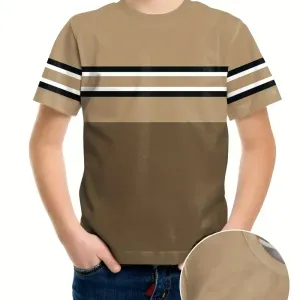 t-shirt-raye-a-manches-courtes-pour-garcon-col-rond-confortable-pour-l