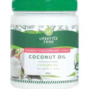 Huile de coco vierge pressée à froid bio Lifestyle Food 1 litre