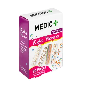 Pansements médicaux assortis, lot de 20 pour enfants