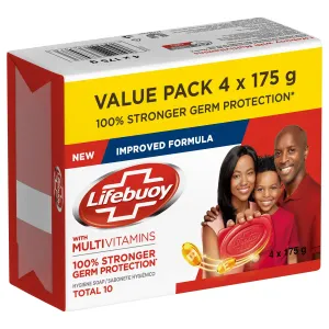 Lot de 4 Savons Lifebuoy 175 g