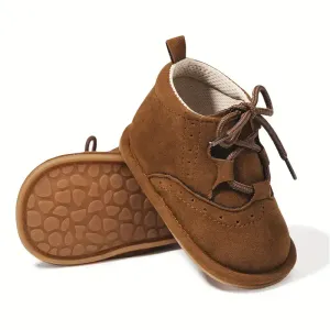 1 paire de bottes décontractées à lacets pour bébé garçon Kidsun