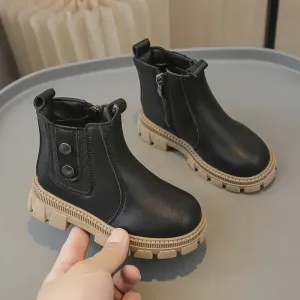 1 paire de bottines Chelsea tendance pour enfants