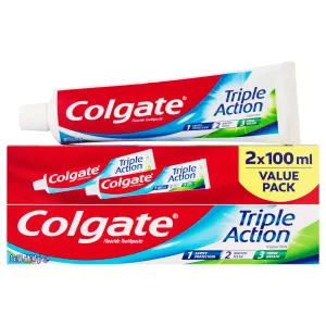 2 x 100ml Dentifrice Colgate Triple Action