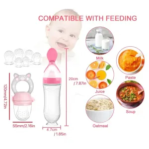 2 mangeoires à fruits et légumes pour enfants + 1 mangeoire à cuillère