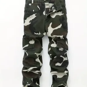 jean-a-motif-camouflage-pour-garcon-detail-de-poche-pantalon-long-tout