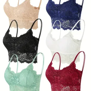 Lot de 6 hauts caraco en dentelle pour femme de la collection Zimi