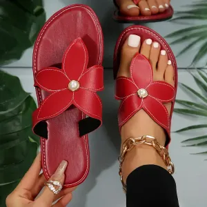 Sandales à fleurs pour femme