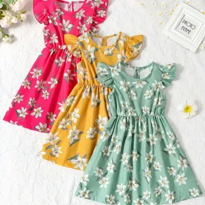 3pcs-robes-florales-pour-filles-manches-volants-a-line-robes-decontrac