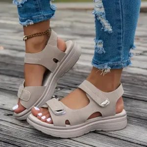 Sandales décontractées à talons épais pour femme