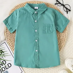 chemise-a-manches-courtes-a-revers-100-coton-pour-garcon-avec-poche-do
